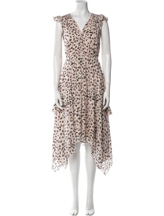 Ulla Johnson Floral Print Knee-Length Dress