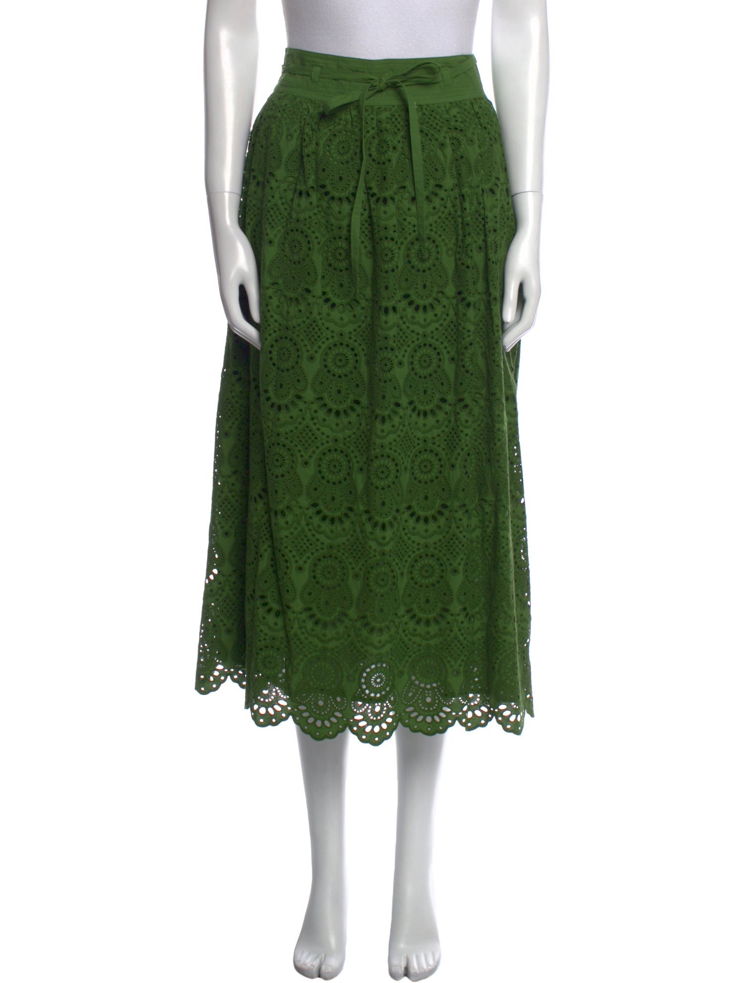 Ulla Johnson Lace Pattern Midi Length Skirt