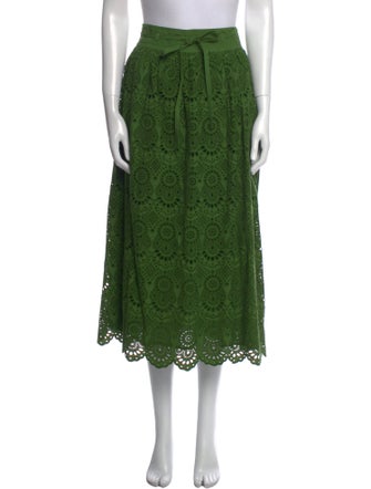 Ulla Johnson Lace Pattern Midi Length Skirt