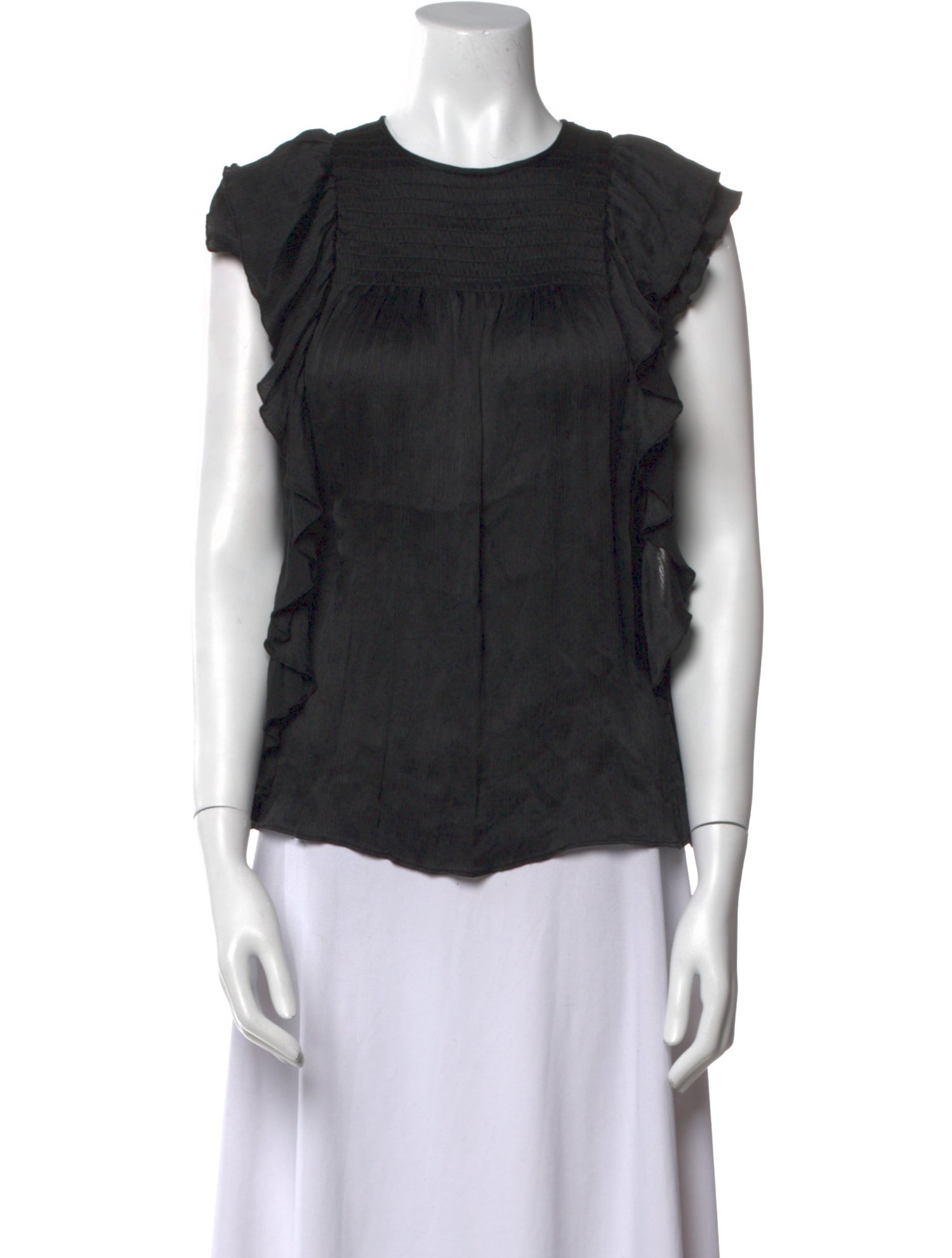 Ulla Johnson Silk Crew Neck Blouse