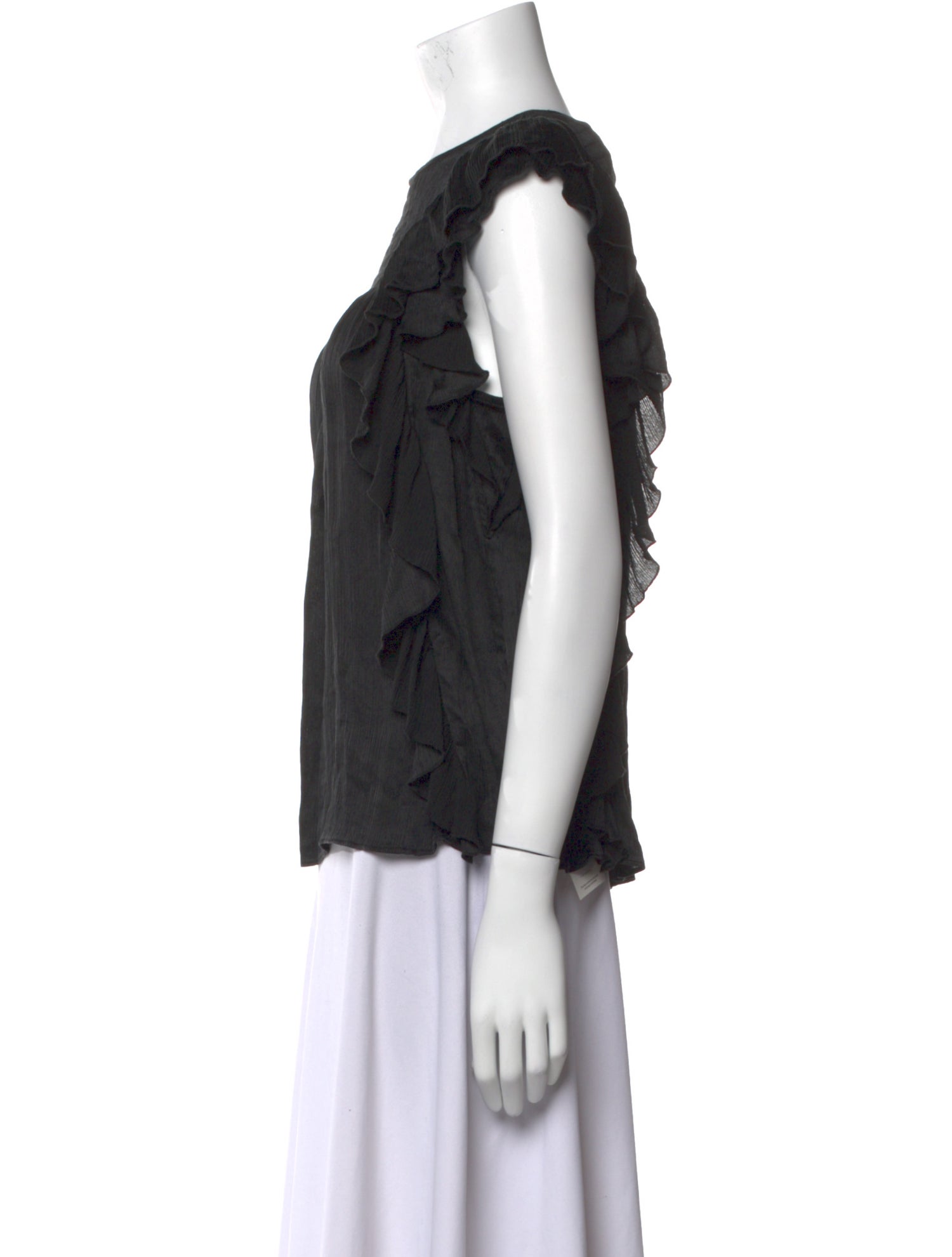 Ulla Johnson Silk Crew Neck Blouse