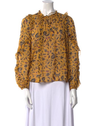 Ulla Johnson Silk Printed Blouse