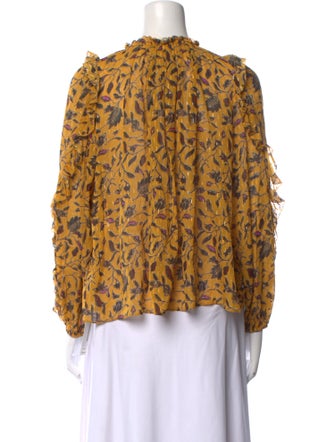 Ulla Johnson Silk Printed Blouse
