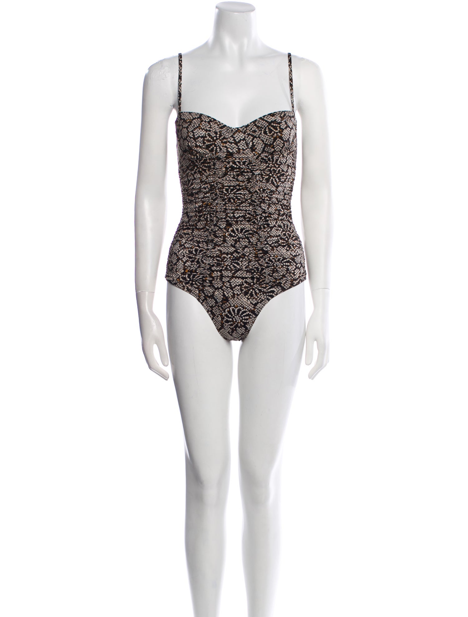 Ulla Johnson Printed Pleated Accents One-Piece w/ Tags