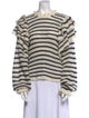 Ulla Johnson Striped Mock Neck Sweater