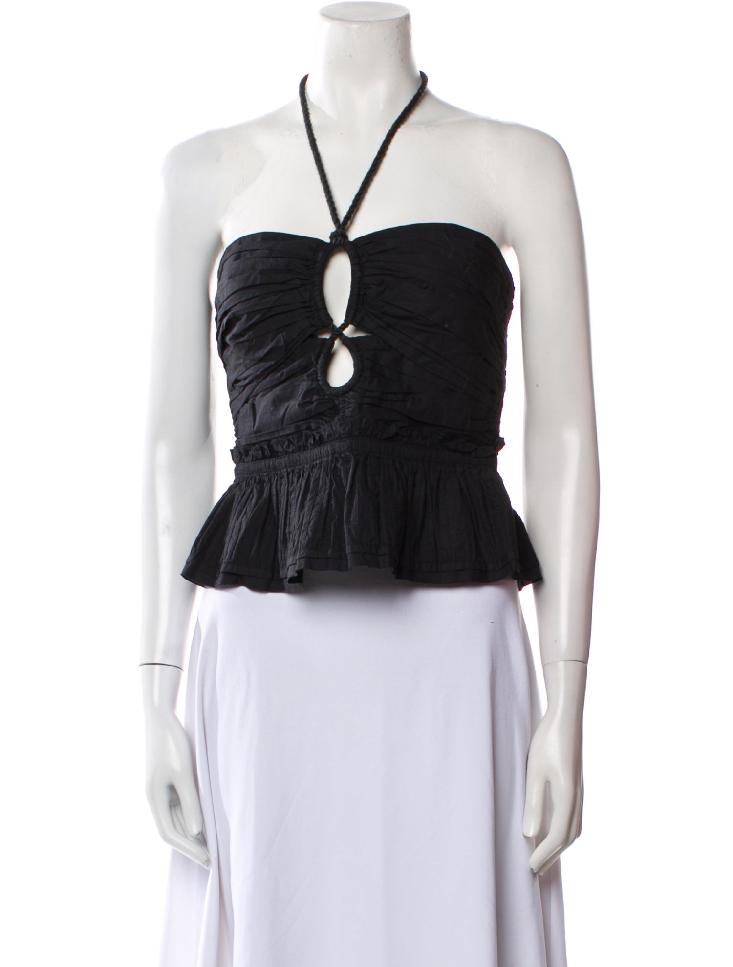 Ulla Johnson Halterneck Sleeveless Crop Top