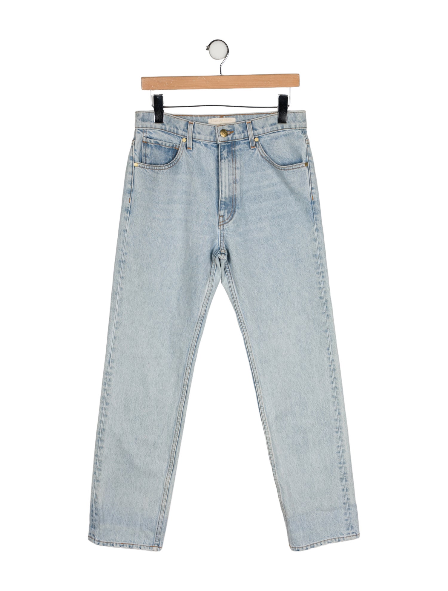 Ulla Johnson High-Rise Straight Leg Jeans