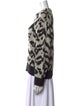 Ulla Johnson Animal Print Crew Neck Sweater