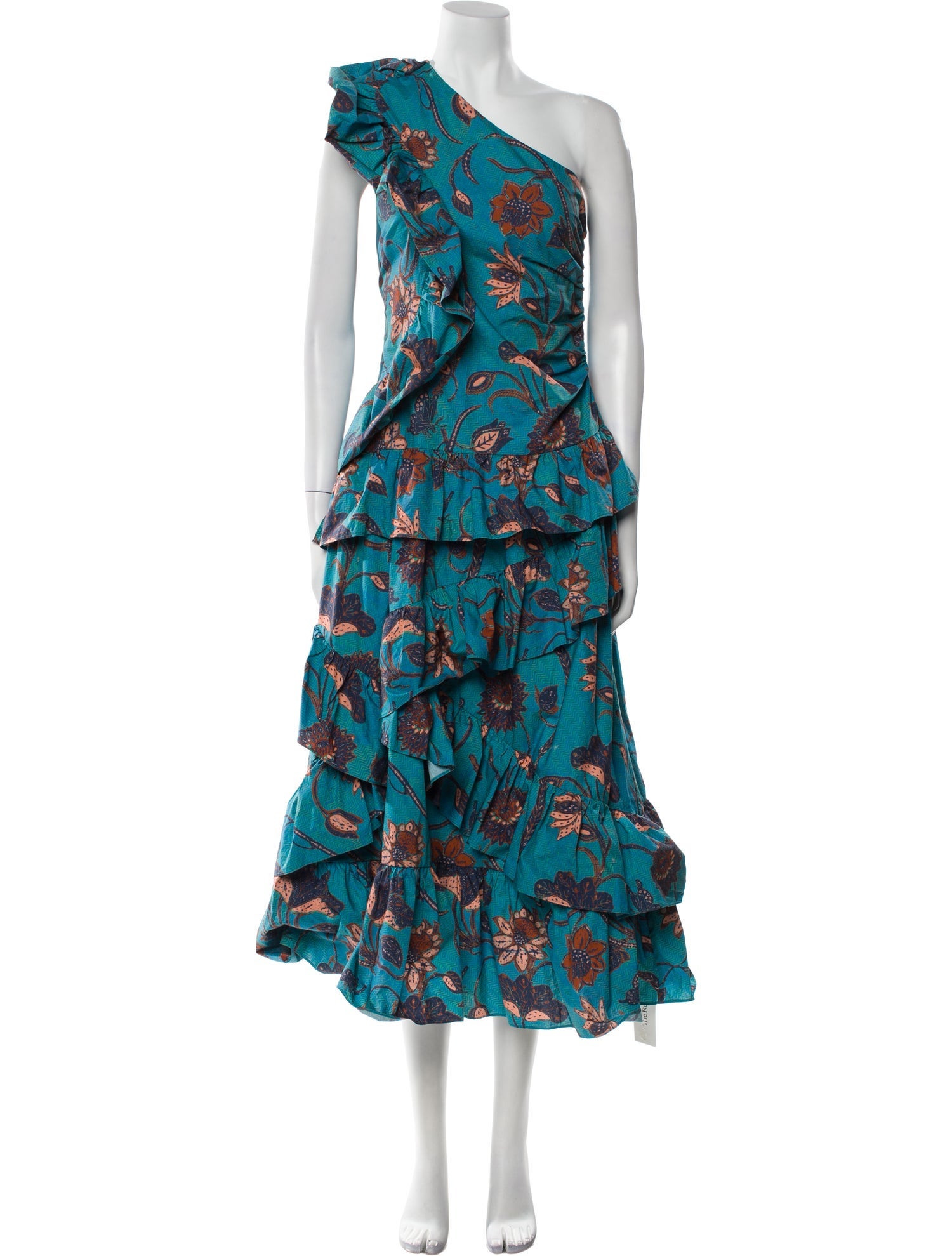 Ulla Johnson Floral Print Midi Length Dress