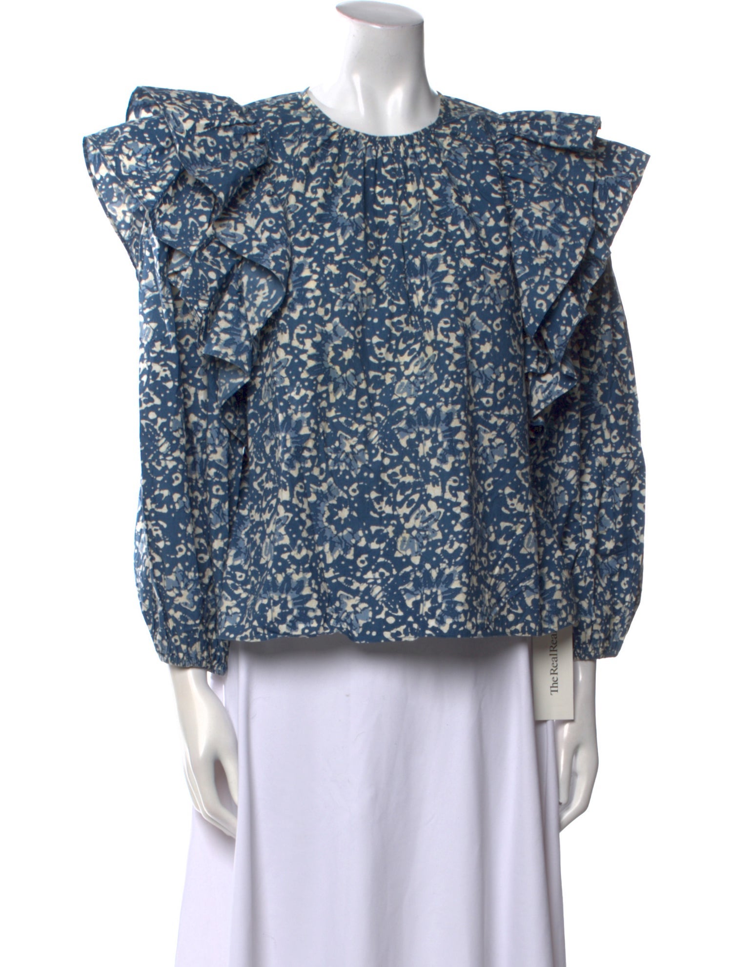 Ulla Johnson Floral Print Crew Neck Blouse w/ Tags