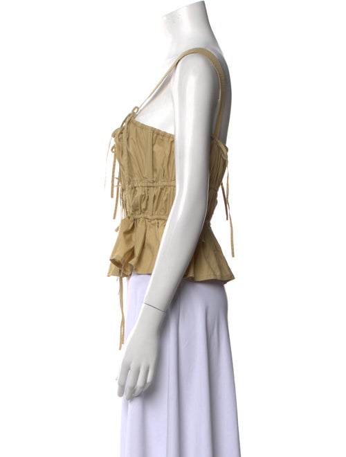 Ulla Johnson Square Neckline Sleeveless Crop Top