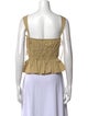 Ulla Johnson Square Neckline Sleeveless Crop Top