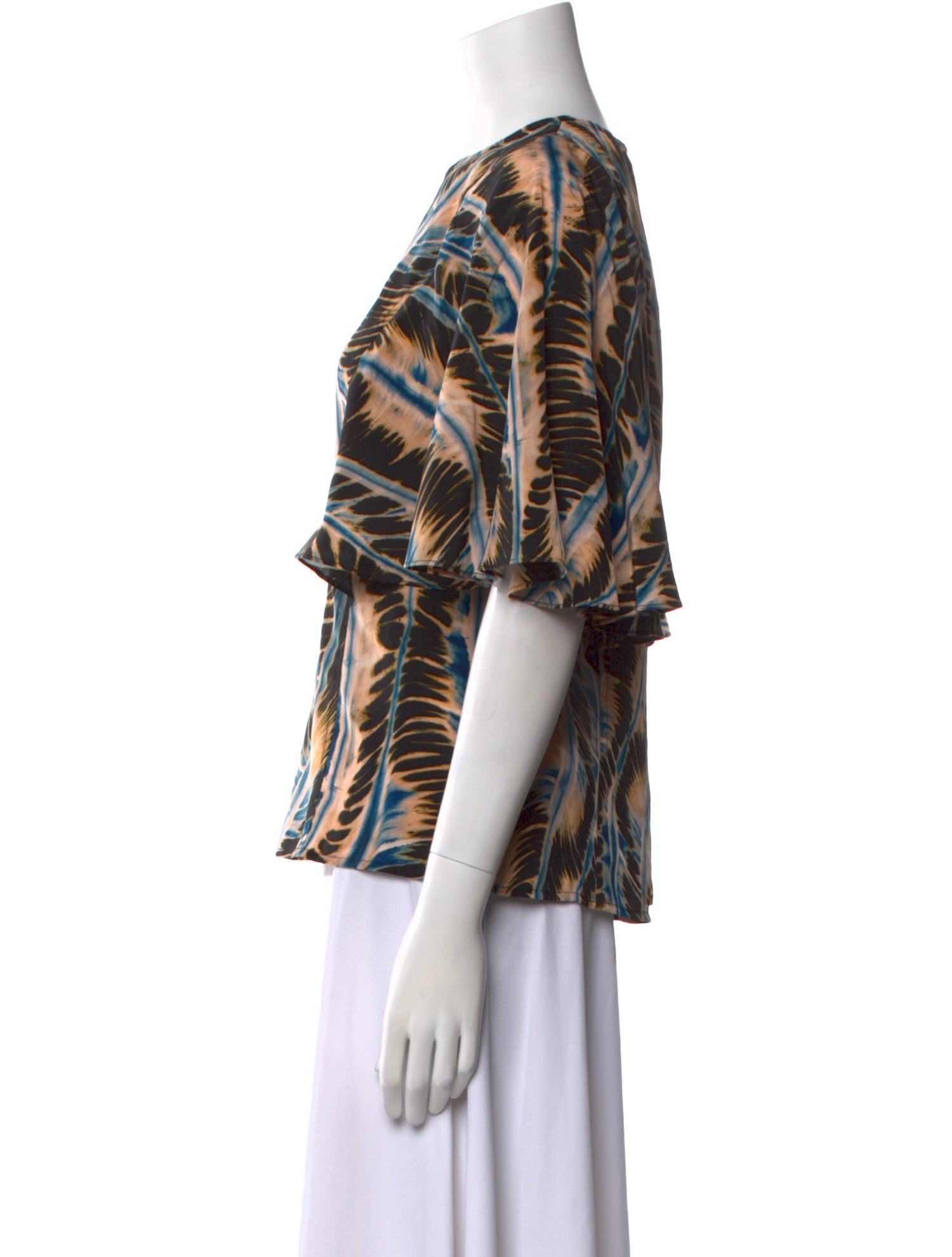 Ulla Johnson Silk Printed Blouse w/ Tags
