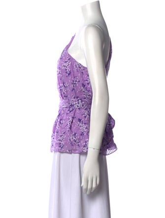 Ulla Johnson Floral Print One-Shoulder Blouse