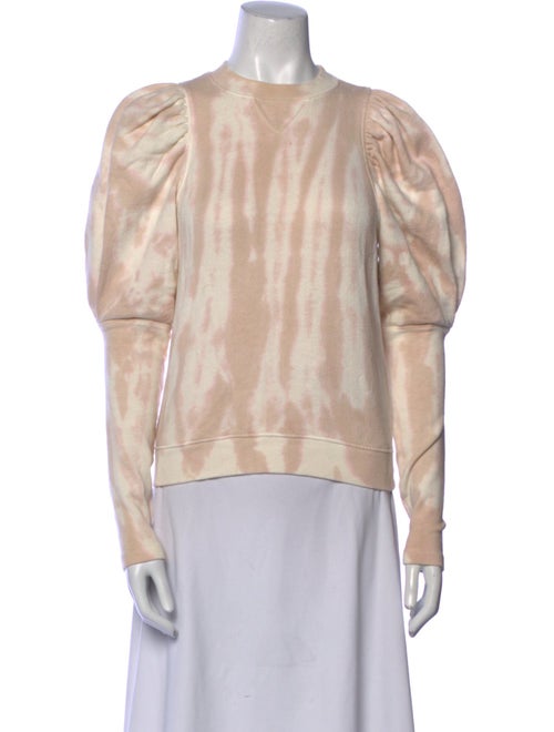 Ulla Johnson Tie-Dye Print Crew Neck Sweatshirt