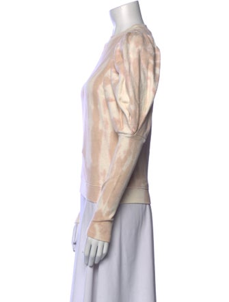 Ulla Johnson Tie-Dye Print Crew Neck Sweatshirt