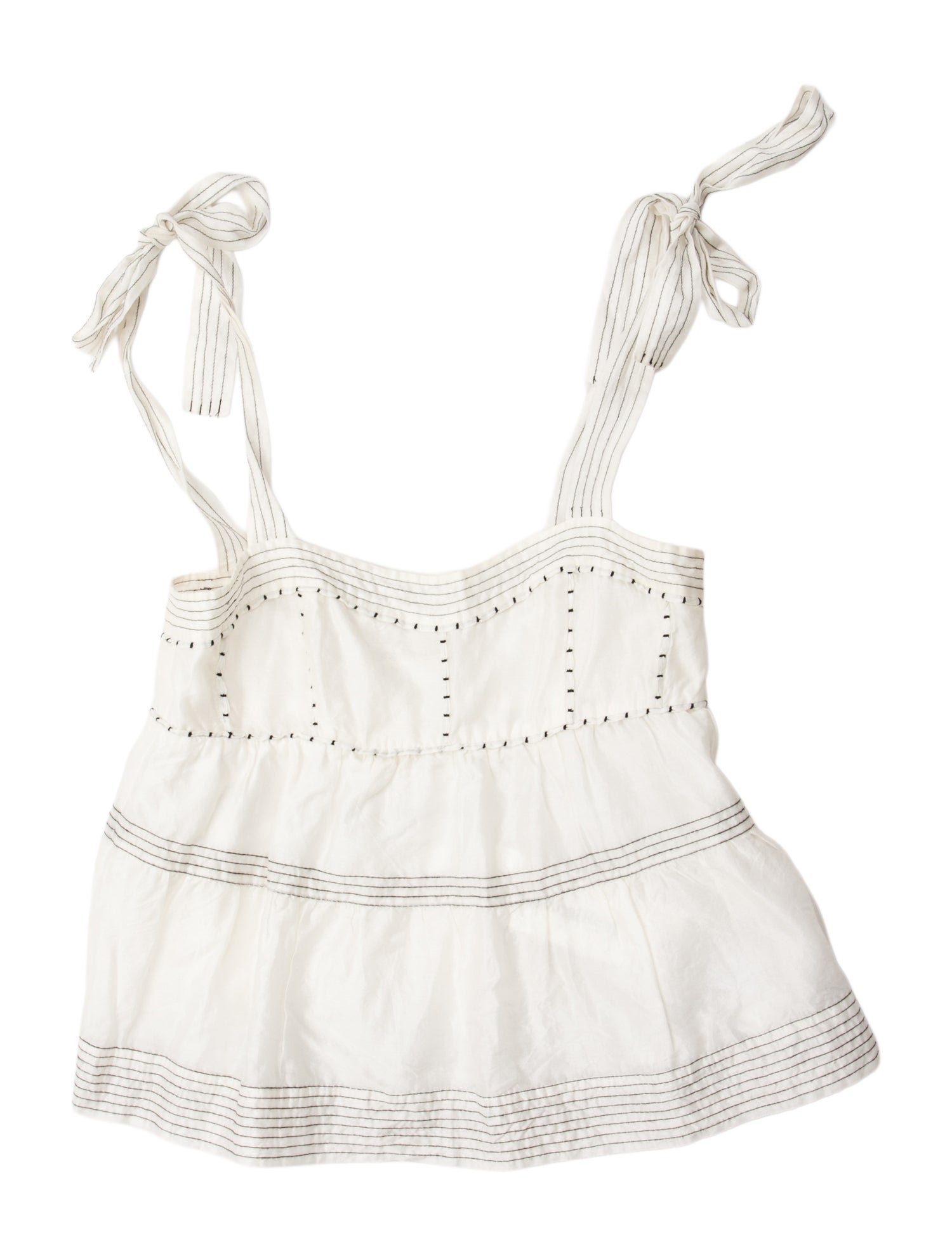 Ulla Johnson Square Neckline Sleeveless Top