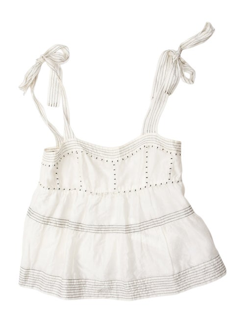 Ulla Johnson Square Neckline Sleeveless Top