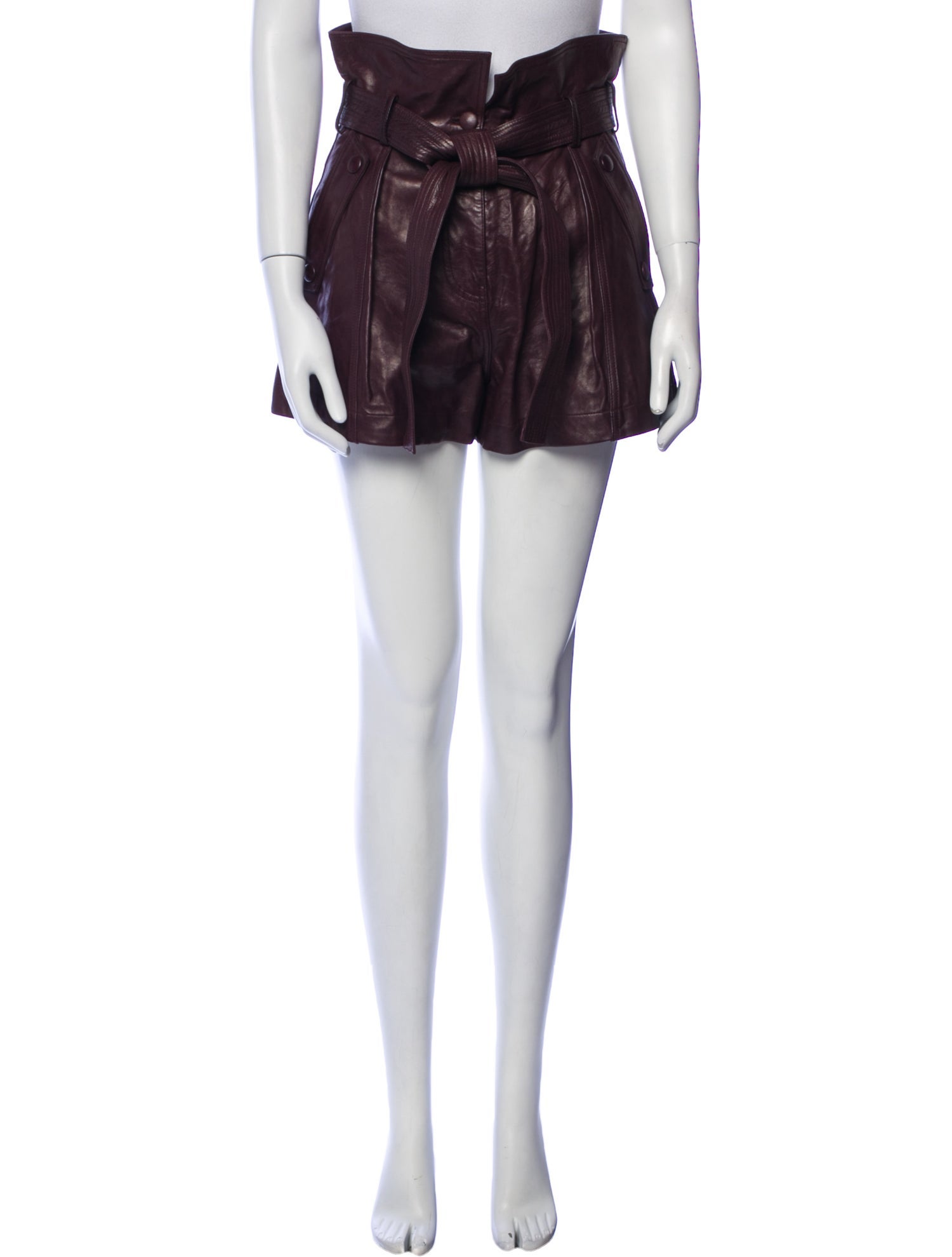 Ulla Johnson Faux Leather Mini Shorts