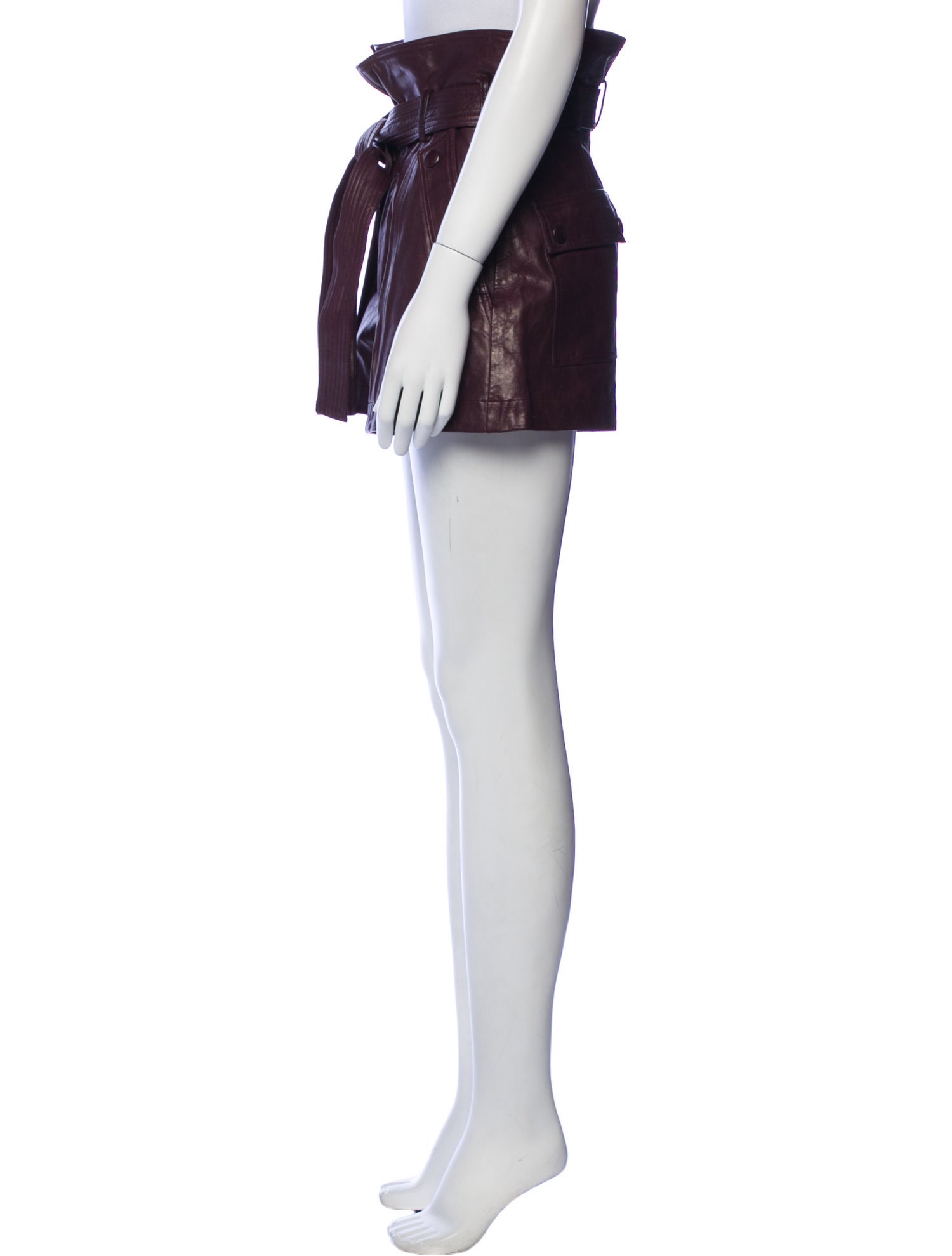 Ulla Johnson Faux Leather Mini Shorts