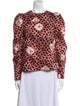 Ulla Johnson Printed Crew Neck Blouse