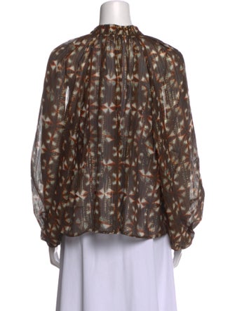Ulla Johnson Silk Printed Blouse
