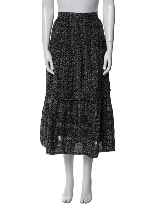 Ulla Johnson Floral Print Midi Length Skirt