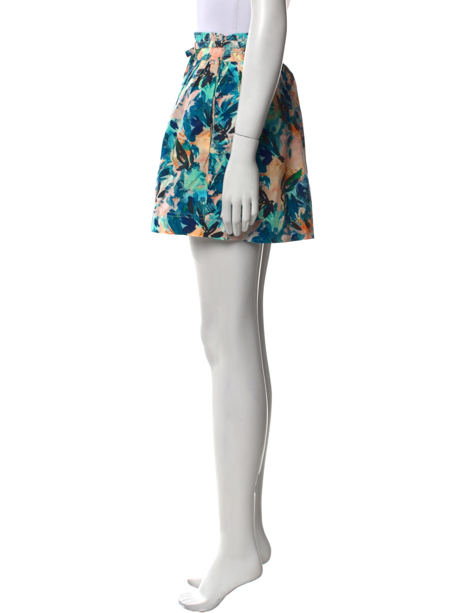 Ulla Johnson Floral Print Mini Shorts