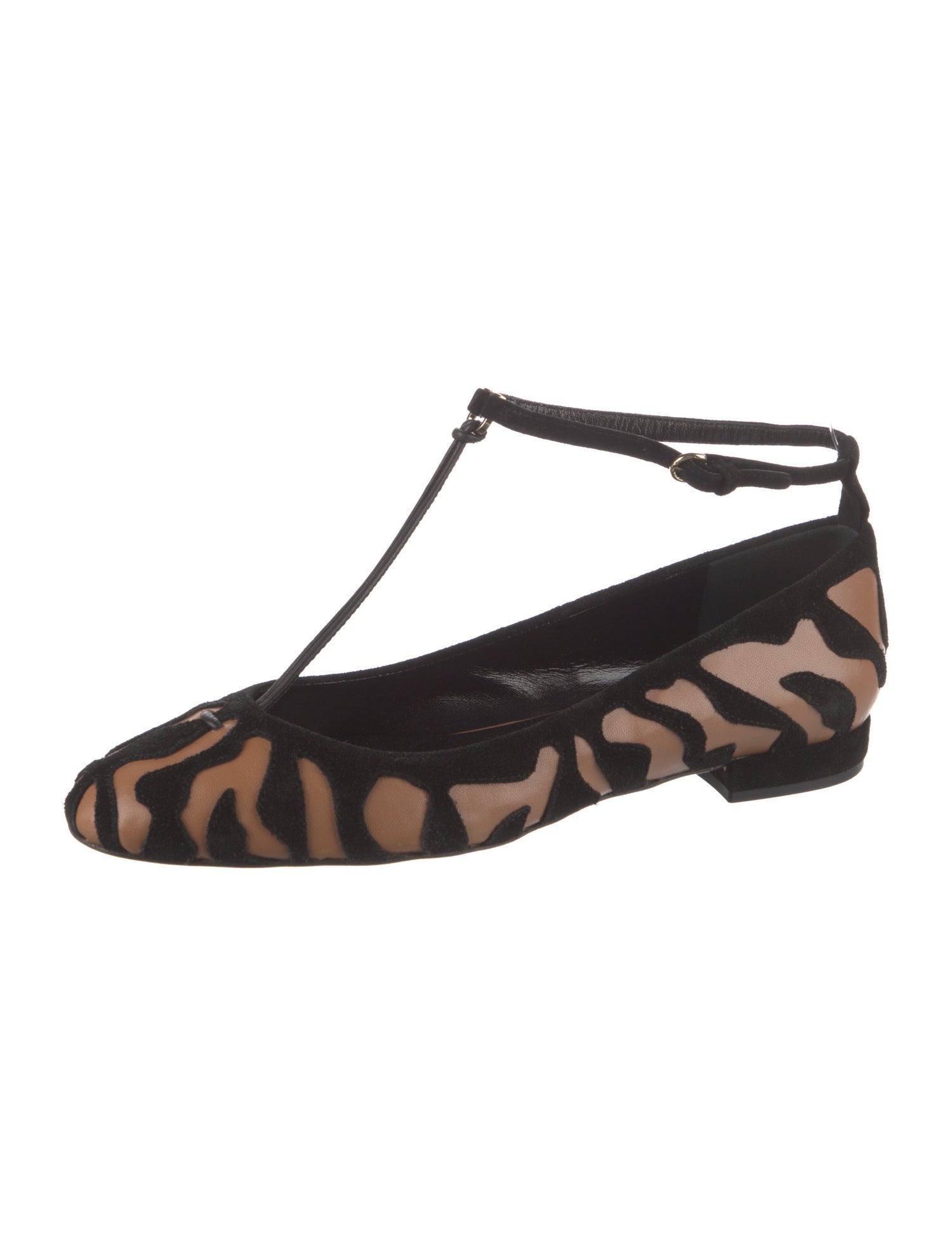 Ulla Johnson Suede Animal Print Flats
