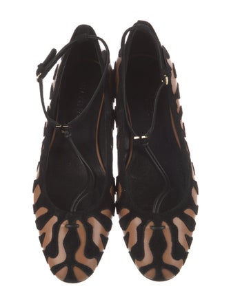 Ulla Johnson Suede Animal Print Flats
