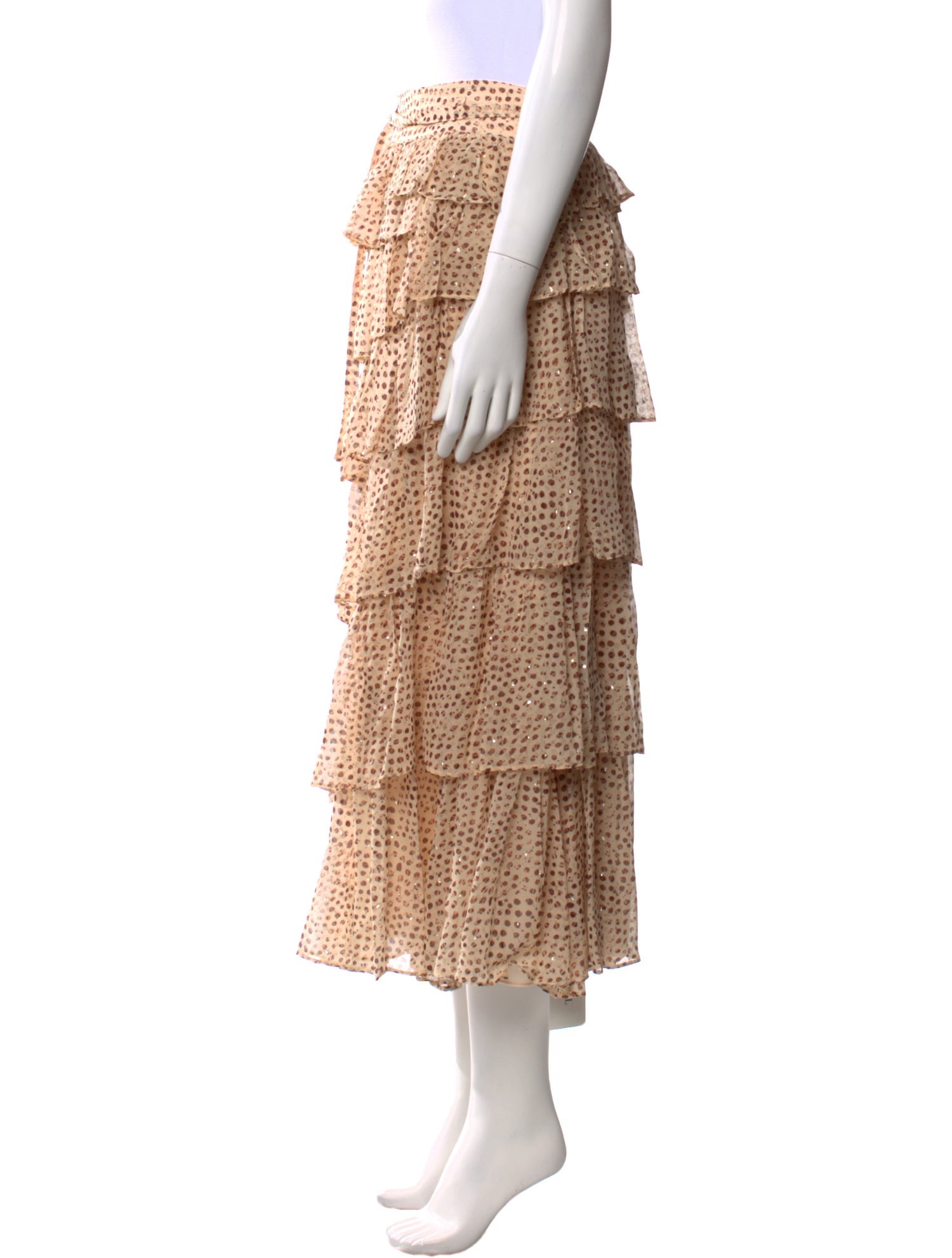 Ulla Johnson Silk Midi Length Skirt