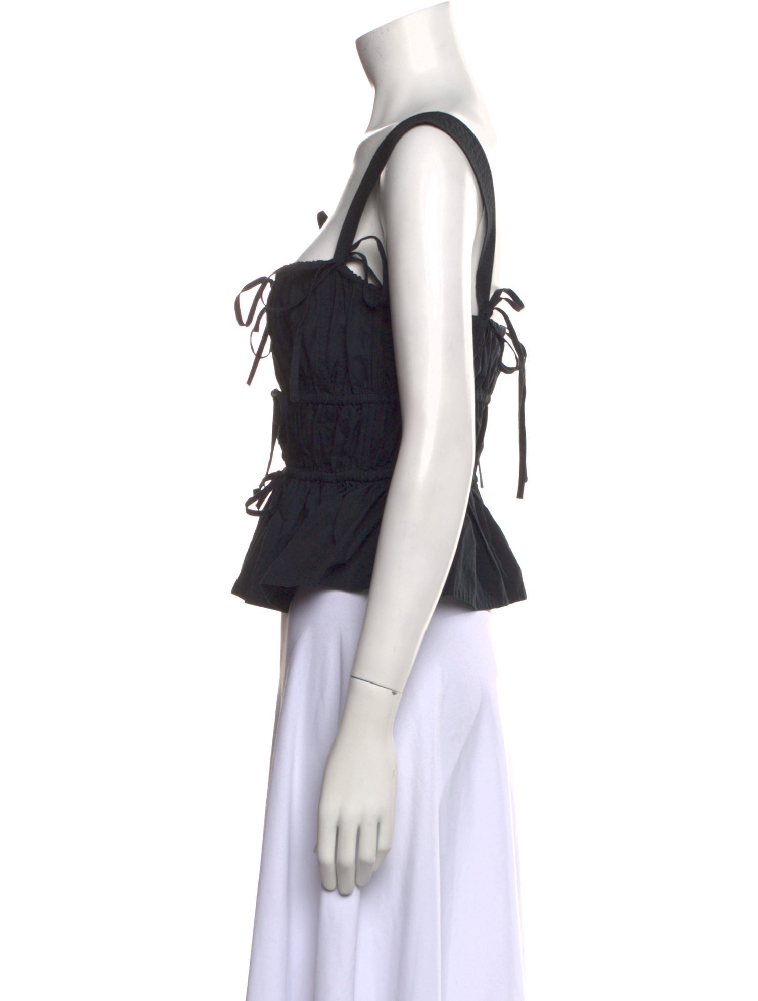 Ulla Johnson Square Neckline Sleeveless Crop Top