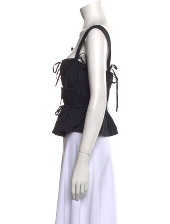 Ulla Johnson Square Neckline Sleeveless Crop Top