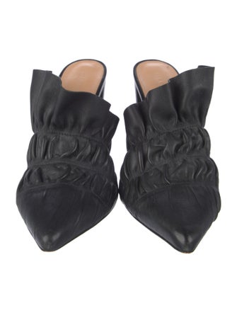 Ulla Johnson Leather Printed Mules