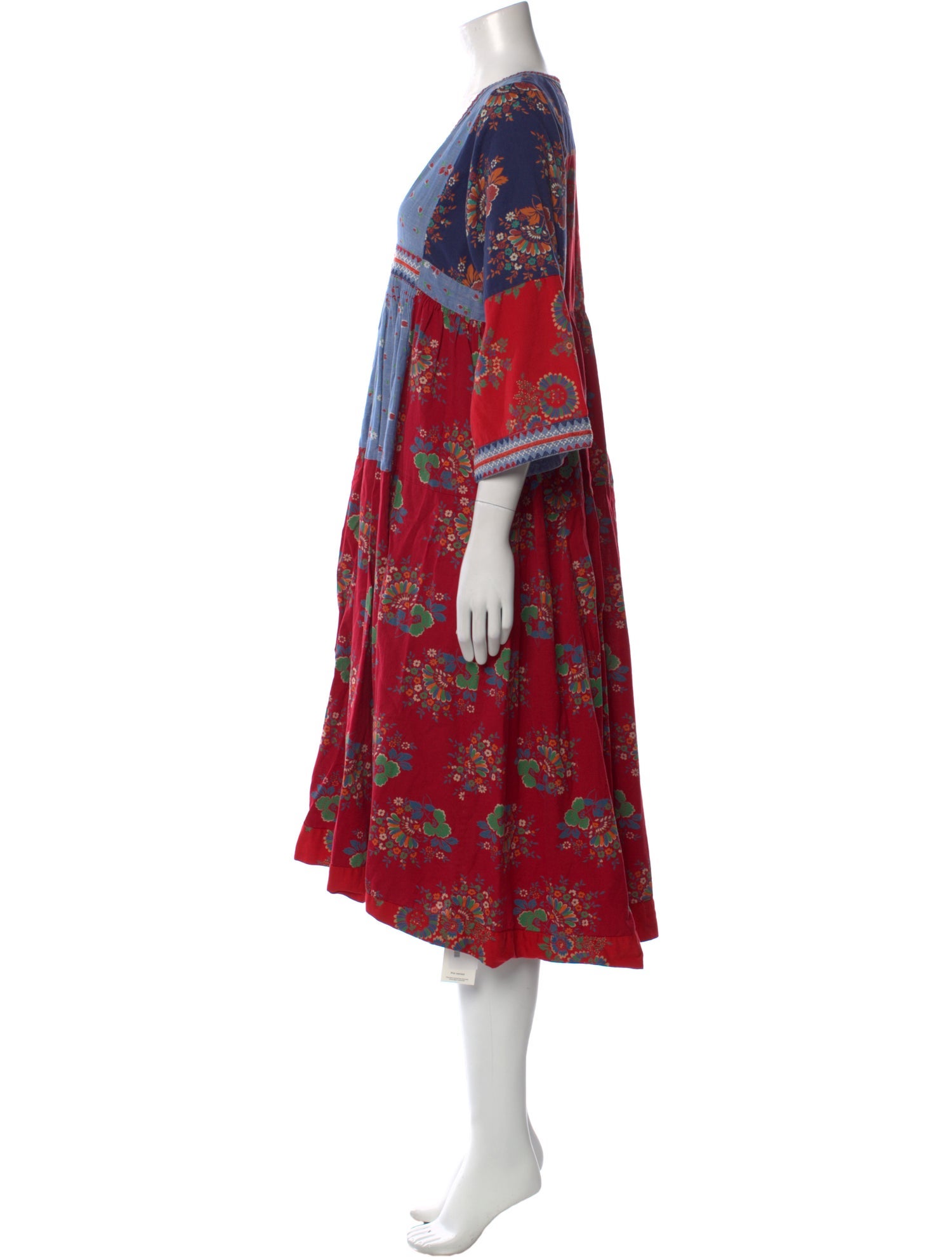 Ulla Johnson Floral Print Midi Length Dress