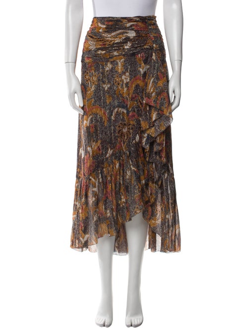 Ulla Johnson Printed Midi Length Skirt