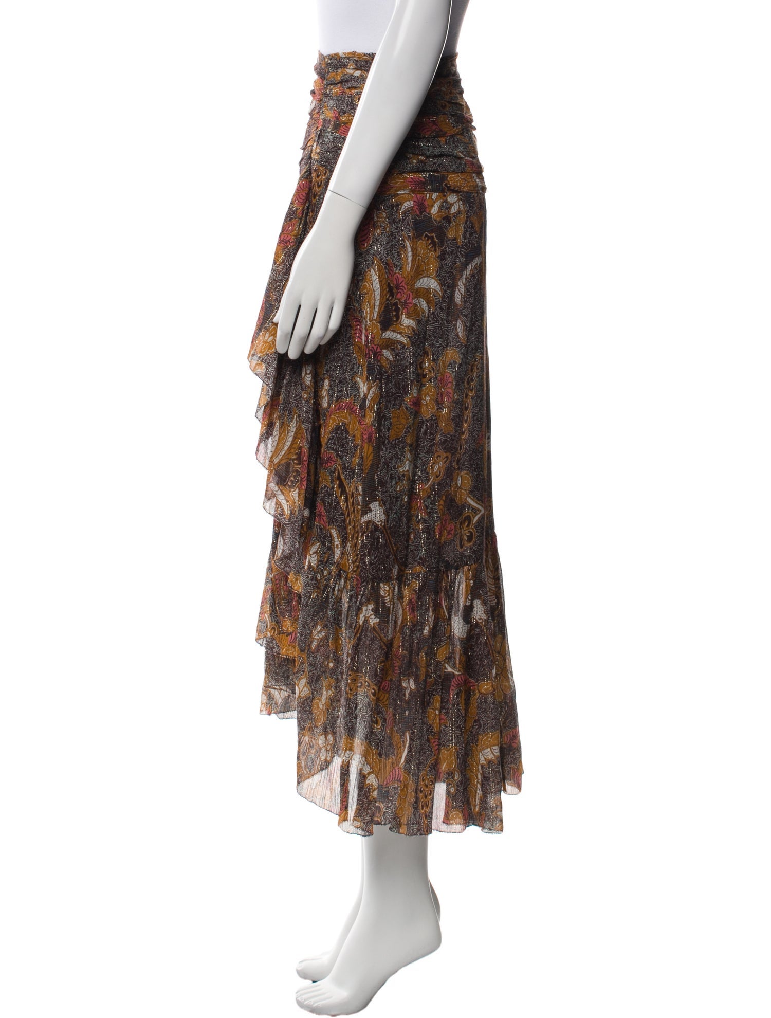 Ulla Johnson Printed Midi Length Skirt