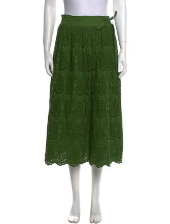Ulla Johnson Lace Pattern Midi Length Skirt