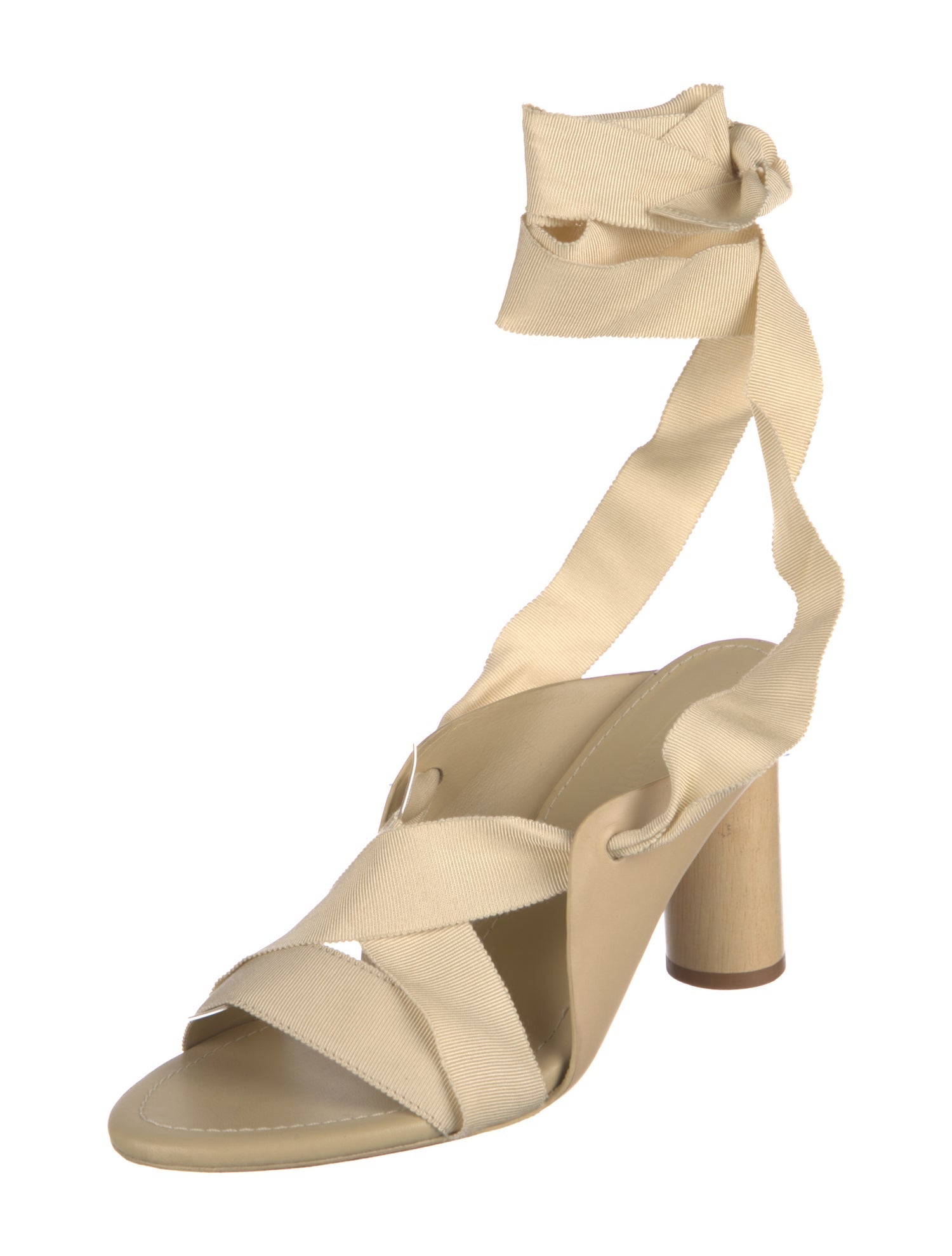 Ulla Johnson Leather Grosgrain Trim Gladiator Sandals