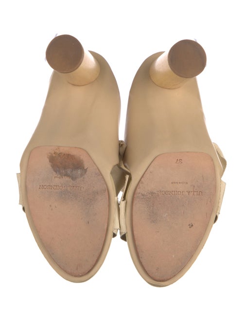 Ulla Johnson Leather Grosgrain Trim Gladiator Sandals