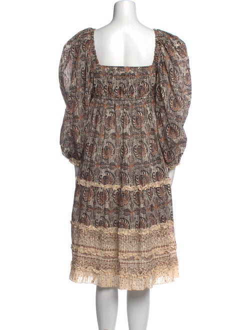 Ulla Johnson Paisley Print Knee-Length Dress