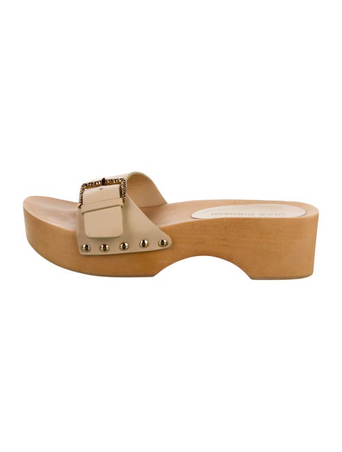 Ulla Johnson Leather Studded Accents Slides