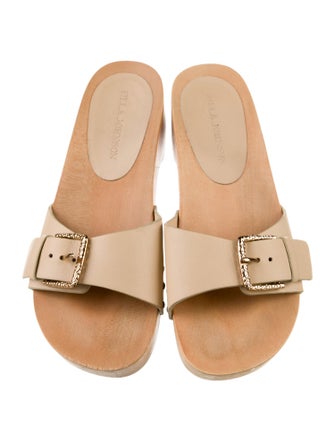 Ulla Johnson Leather Studded Accents Slides