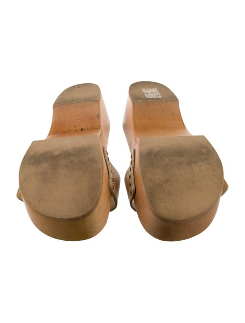 Ulla Johnson Leather Studded Accents Slides