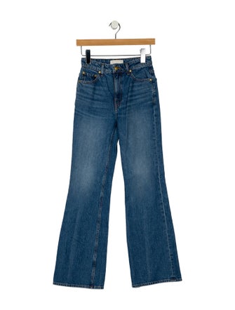 Ulla Johnson Mid-Rise Wide Leg Jeans