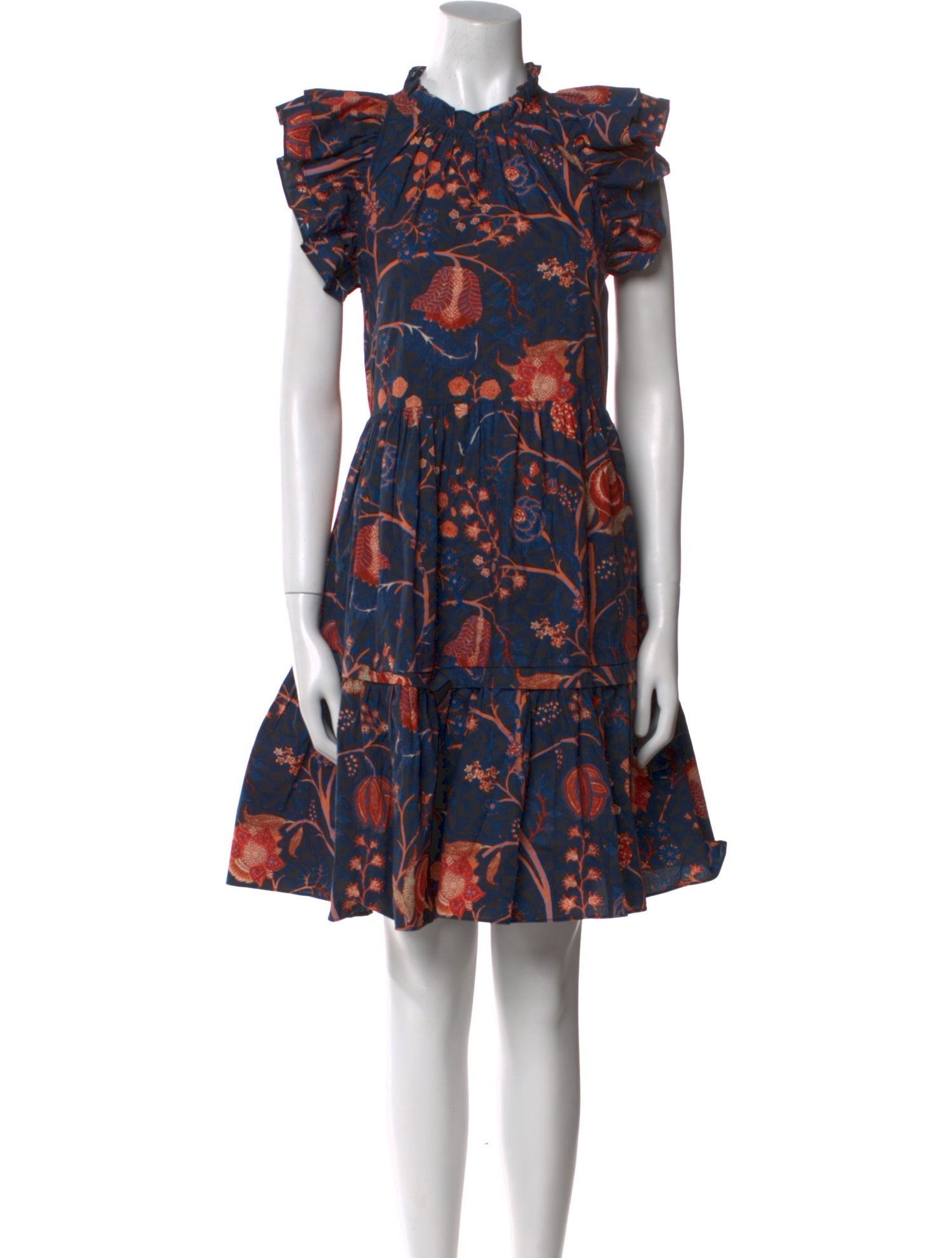 Ulla Johnson Floral Print Knee-Length Dress