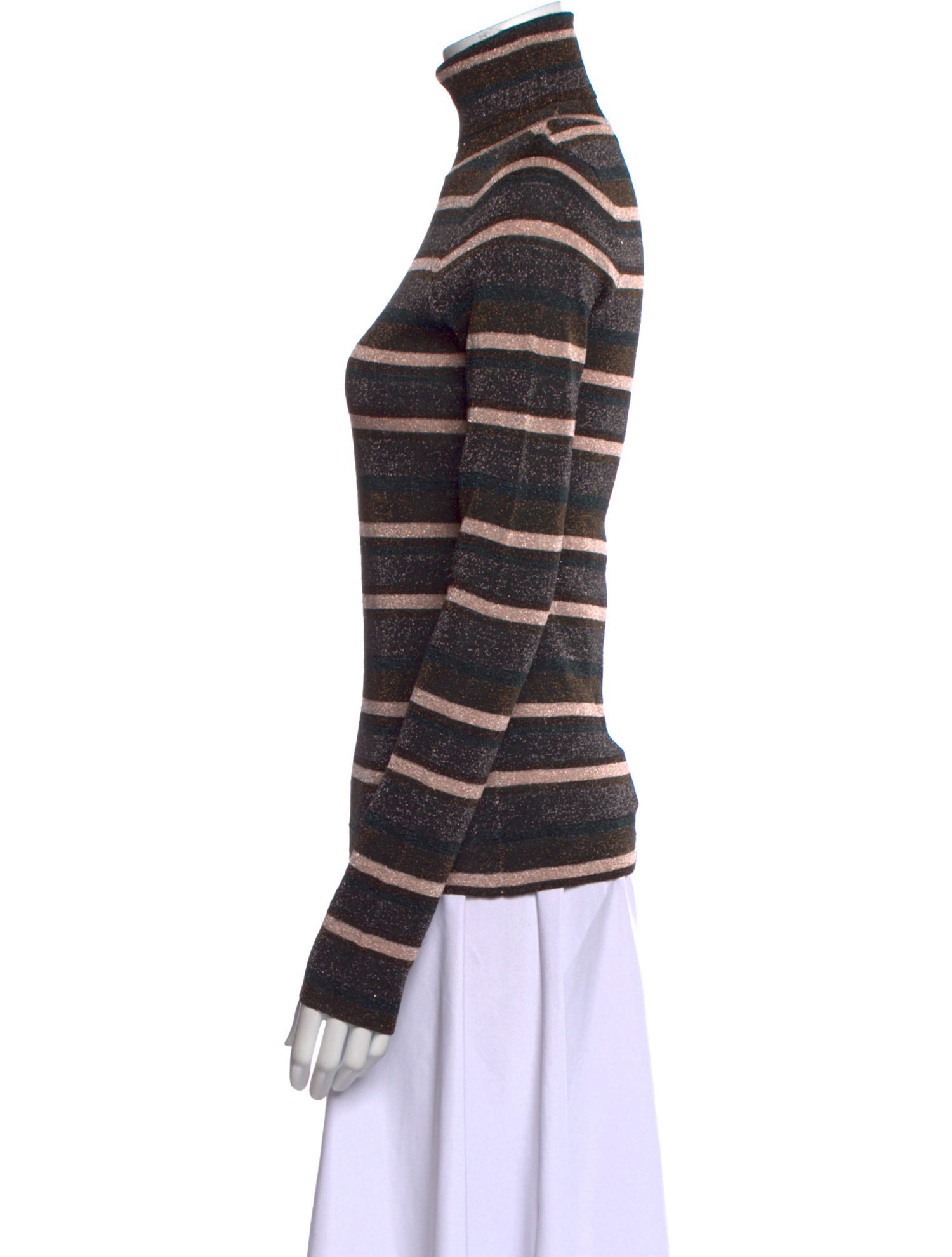 Ulla Johnson Striped Turtleneck Sweatshirt