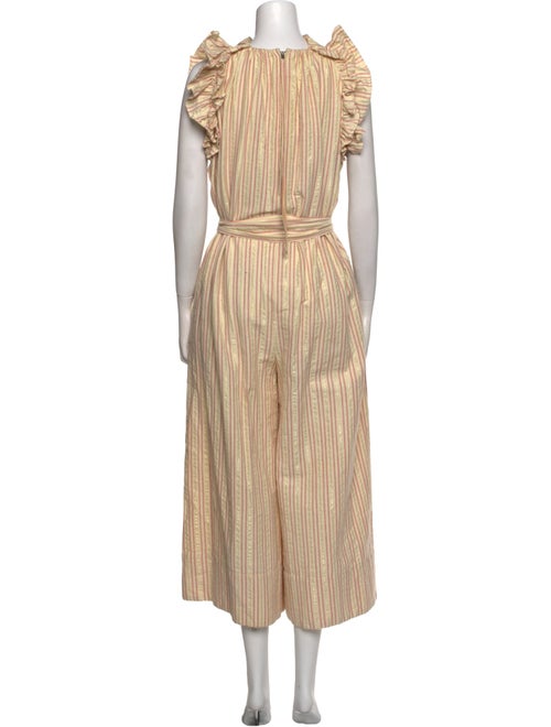Ulla Johnson Striped Crew Neck Jumpsuit