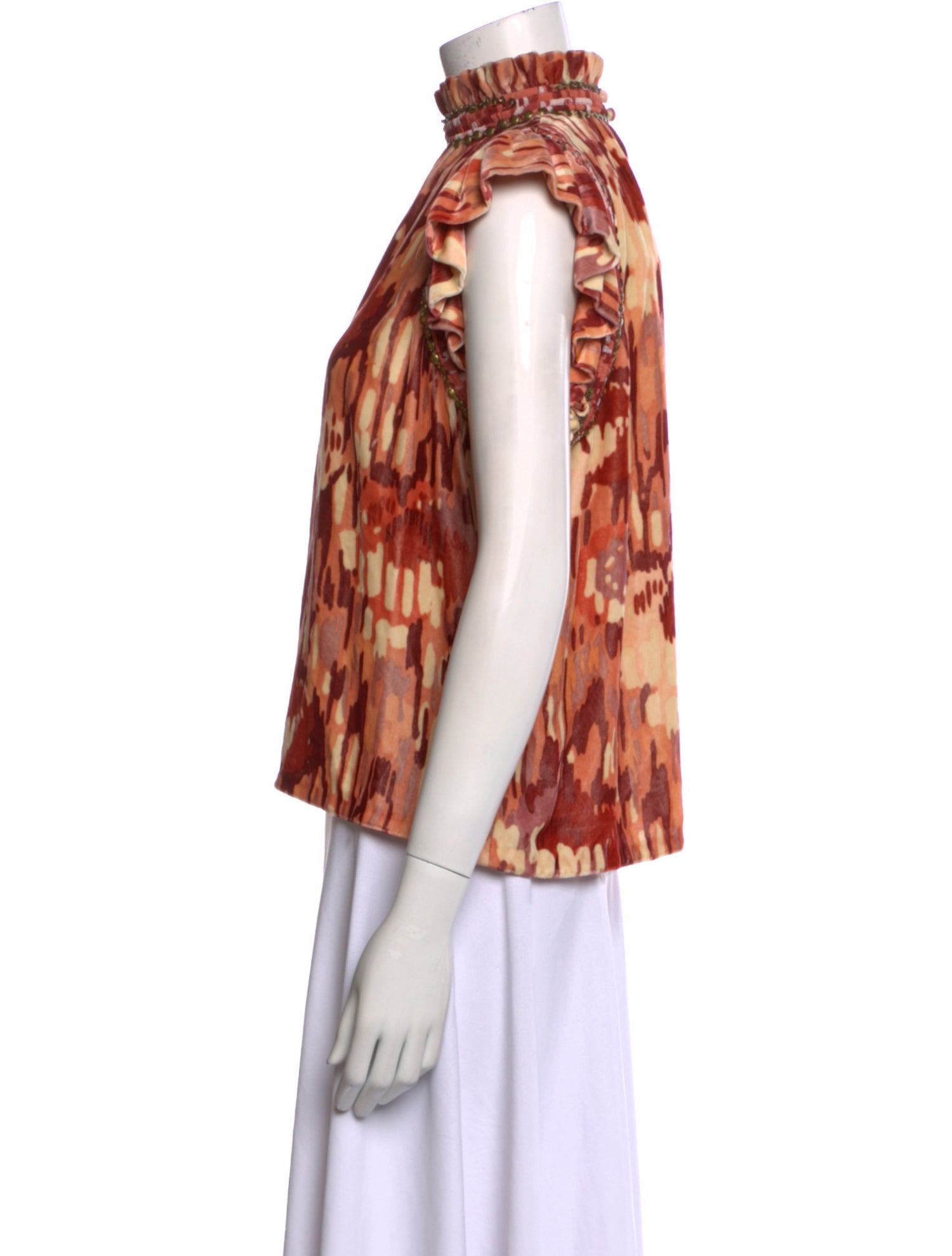 Ulla Johnson Floral Print Turtleneck Blouse