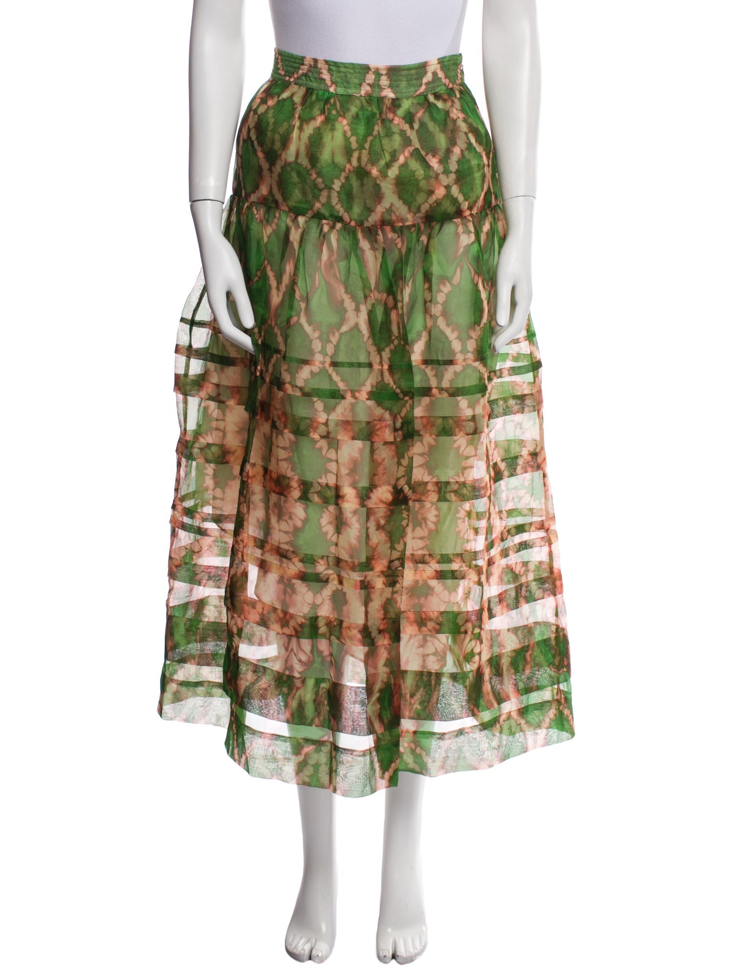 Ulla Johnson Silk Midi Length Skirt